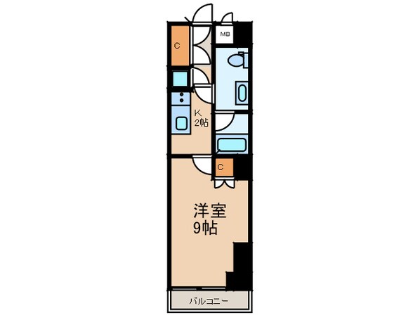 スクエア名駅南の物件間取画像